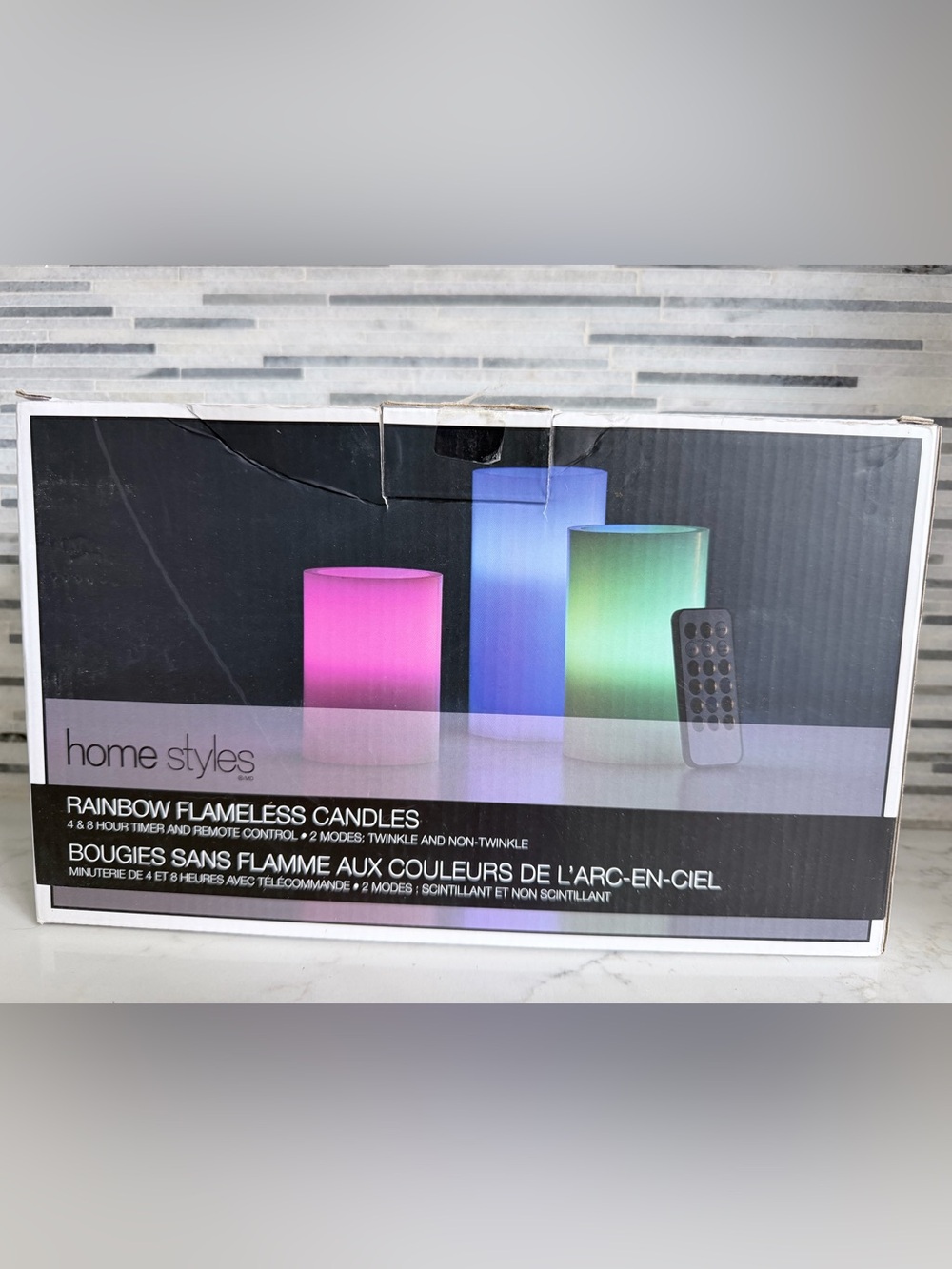 LED Flameless Color-Changing Candles with Remote - Multi-Color
